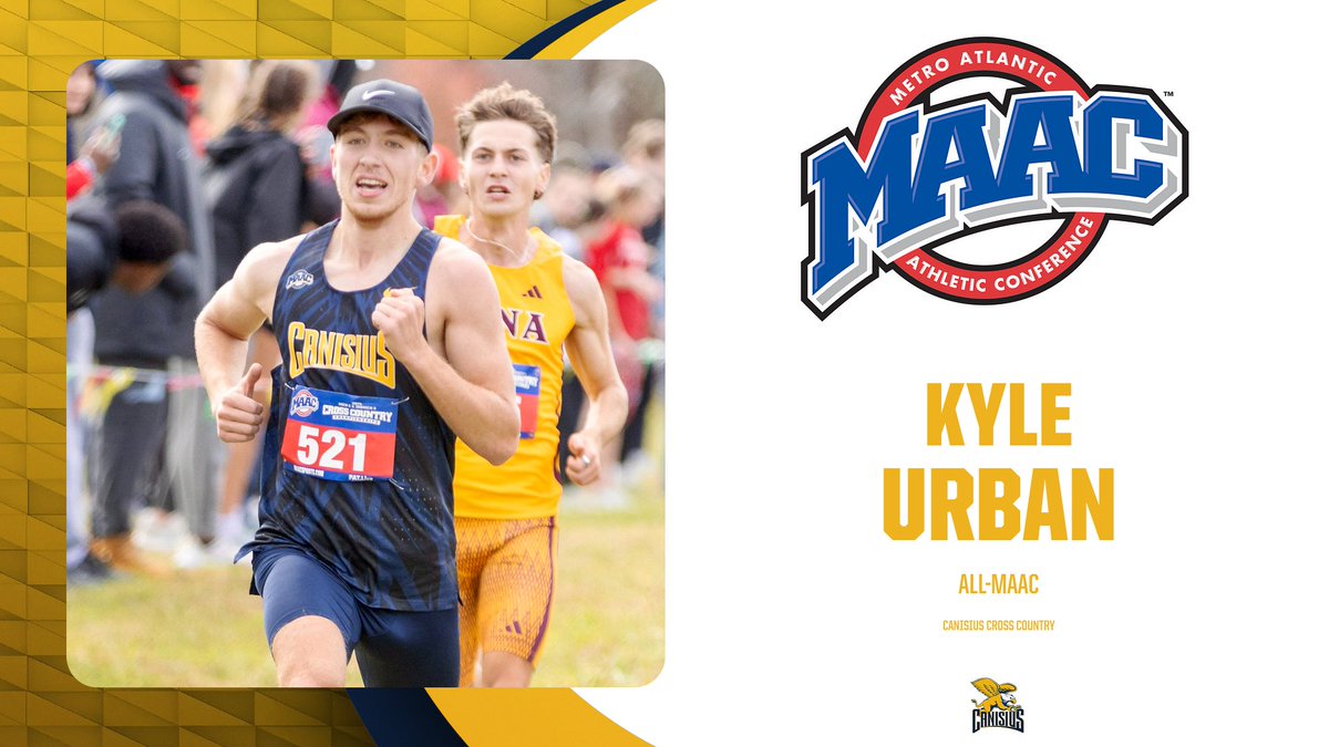 Congratulations to senior Kyle Urban on earning a spot on the All-MAAC Team with his 12th-place finish at the 2025 MAAC Championships!

#Griffs
