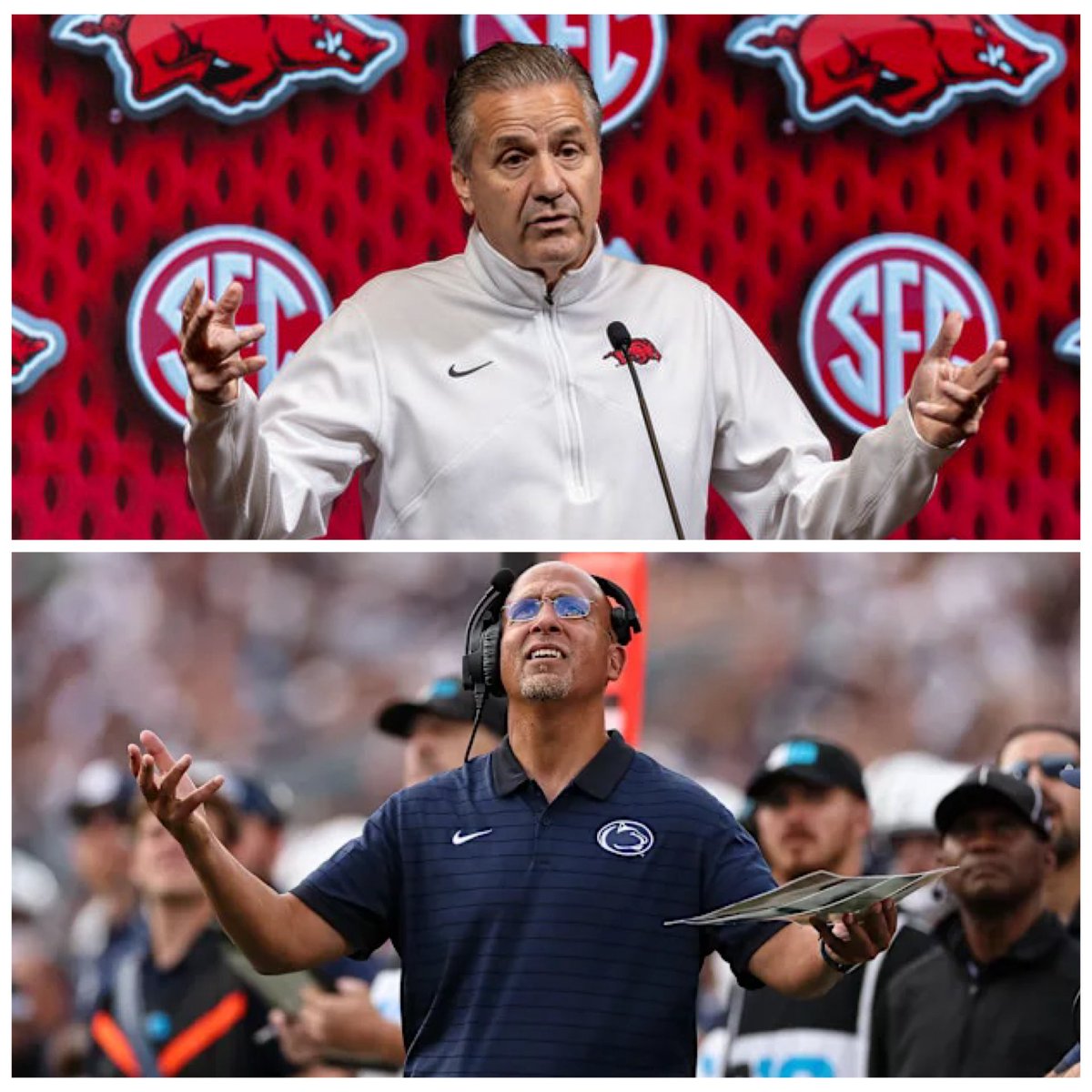 Dirty Half-Dozen Landing Spots for BIG GAME JAMES

1. Arkansas — Ton of oil multi-millionaires got Calipari from Kentucky hoops. They long to be relevant in SEC football. Willing to pour megabucks out like moonshine. 
2. Virginia Tech — Failed with one PSU coach (Pry). Try/try