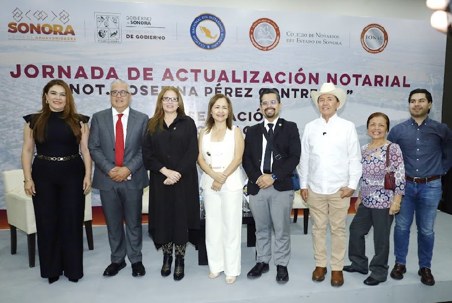 📜 Notarios de Sonora realizan su 4ta. Jornada de Actualización Notarial “Not. Josefina Pérez Contreras”.
👁️ VER 👉 facebook.com/ColegioNotario… 👈
📜 #NotariosSonora #NotariosdeSonora #FONAL #FortalecimientoNotarial #CapacitaciónNotarial