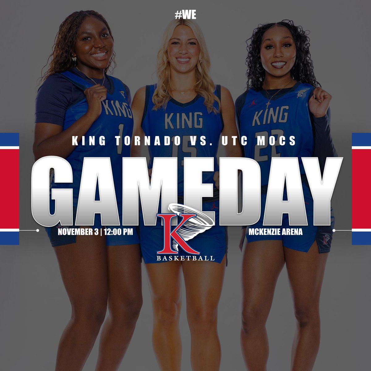KINGU_wbb's tweet photo. GAMEDAY🌪️

🆚 University of Tennessee-Chattanooga
⏰ 12 pm 
📍McKenzie Arena
📺 ESPN + https://t.co/4j8CxWJu1u