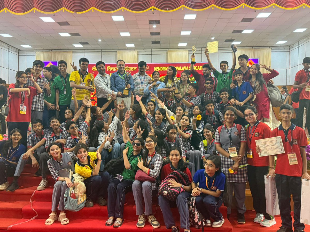 kvpitampura's tweet photo. Proud Moment! 🏆🎭 PM SHRI KV PITAMPURA shining stars - Master Kartikeya, Master Lakshay, Master Ishant Negi, and Kumari Akshara - brought glory to Delhi Region by securing an impressive THIRD POSITION at the NATIONAL LEVEL RASHTRIYA EKTA PARV in Theatre #ebsb @kvsrodelhi https://t.co/ofEiJDb3il