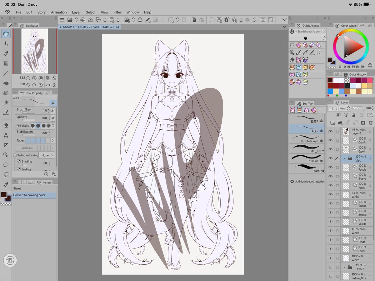 And now... coloring time! 🥰
Hope you like her! 
#Vtuberita #VtuberDebut
