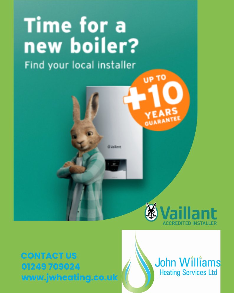 jw_heating's tweet image. Get winter ready and get your boiler replaced in the summer in the warmer weather.
Contact us to arrange your quote visit.
admin@jwheating.co.u 
01249 709024
#JWHS
#VaillantAccreditedInstaller
#LocalInstaller
#WinterReady
#Chippenham