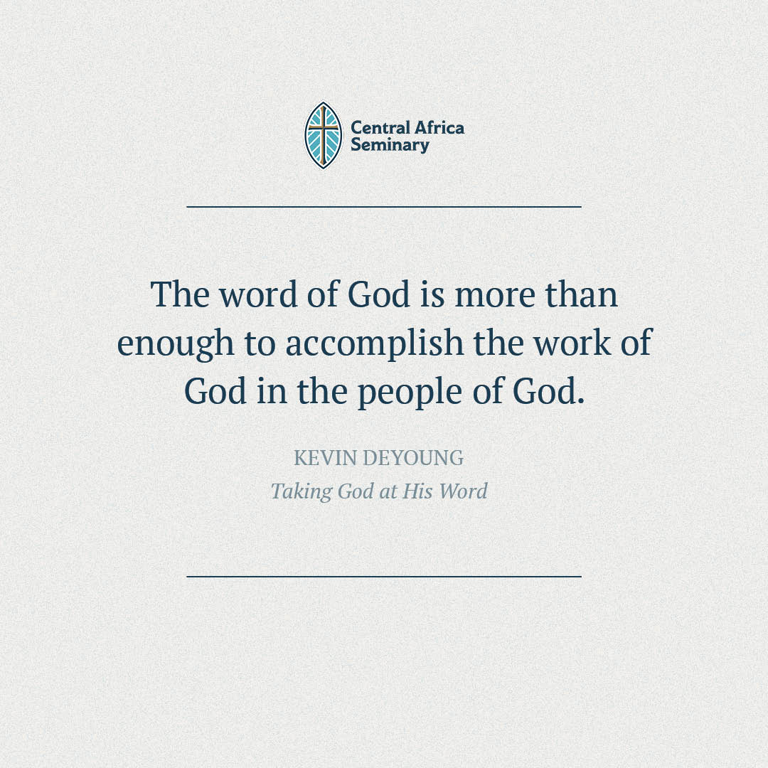 God's Word is enough. Read it, preach it, teach it, obey it. 

#CASTheologicalThought
#SufficiencyofScripture 
#BiblicalOrthodoxy