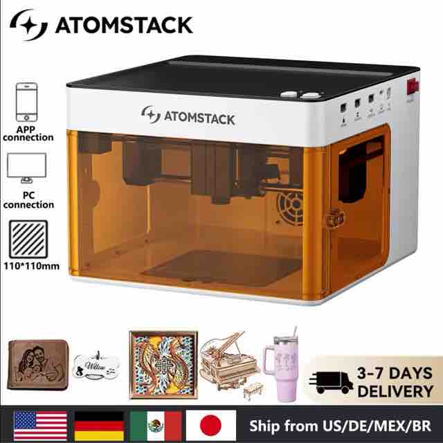Atomstack P1 レーザー彫刻機 ミニポータブルレーザー 【¥18,652】-アリエク特価アラート