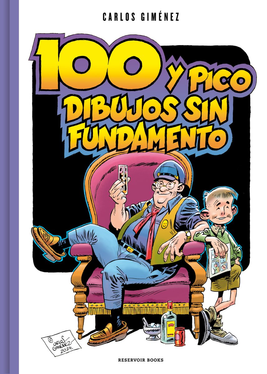 Este mes, también hay nuevo álbum del maestro Carlos Giménez, Cien y pico dibujos sin fundamento. Toda la información a un clic. Edita <a href="/ReservoirBooks/">Reservoir Books</a>  
javiermeson.blogspot.com/2025/11/cien-y…