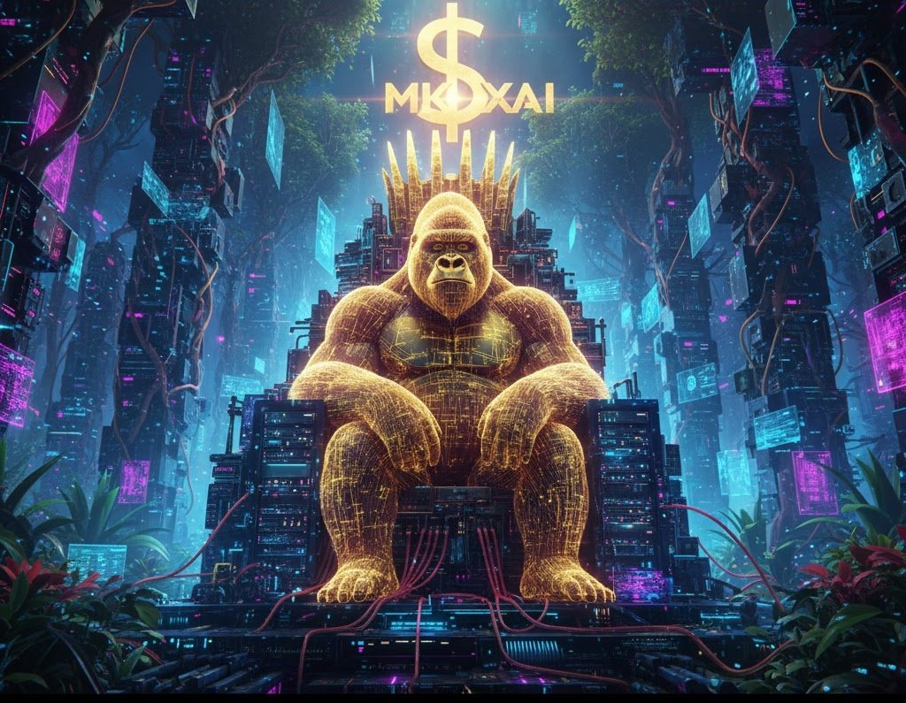 megakongnetwork's tweet photo. 🤖💰 $MKGXAI holders aren’t investors — they’re visionaries.
Join the smartest jungle on-chain.
#MKGXAI #SmartApe https://t.co/wPRDLaz9Lp