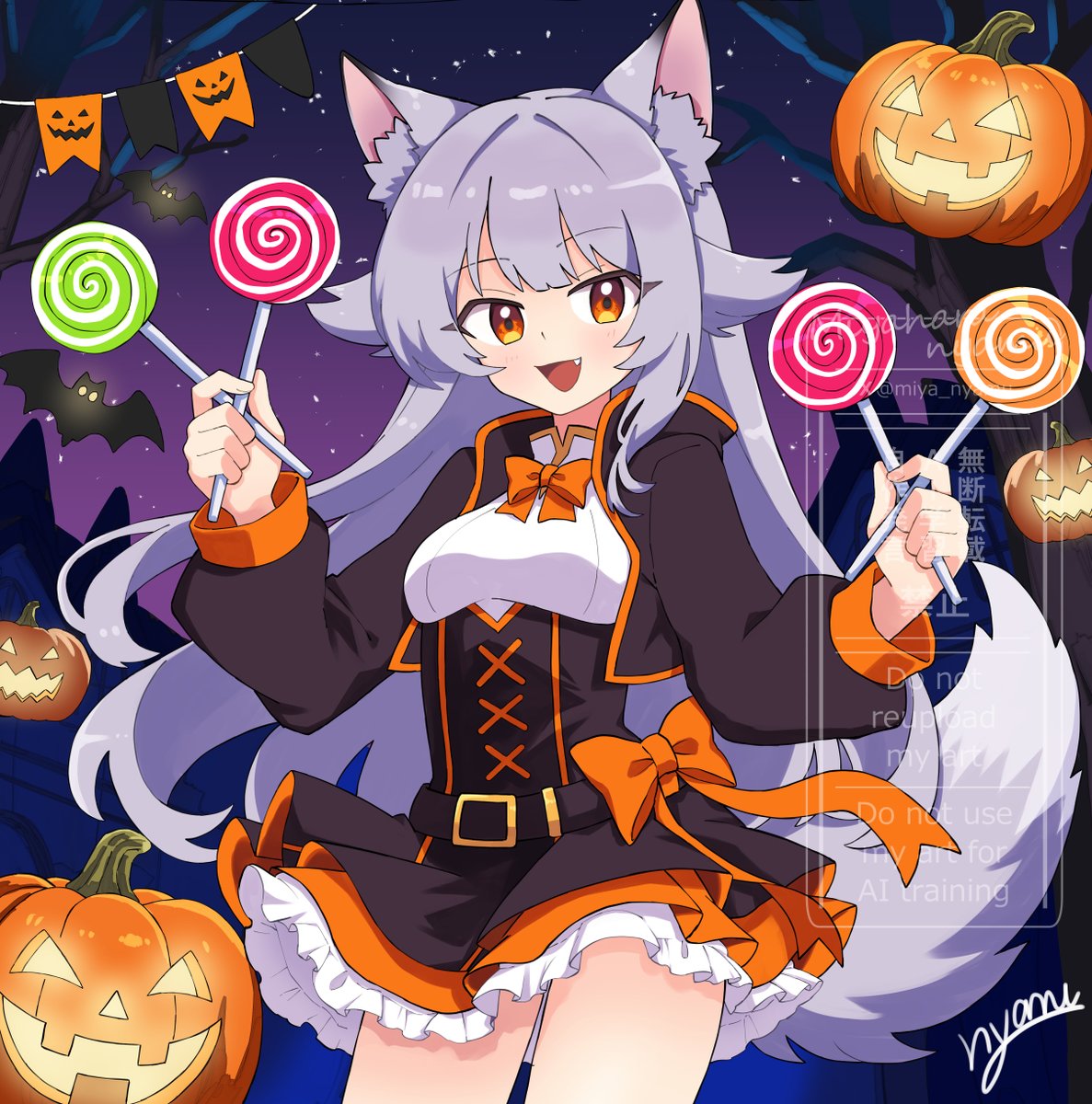 ハッピーハロウィン！🎃
🐺「トリック・オア・キャンディ？」
