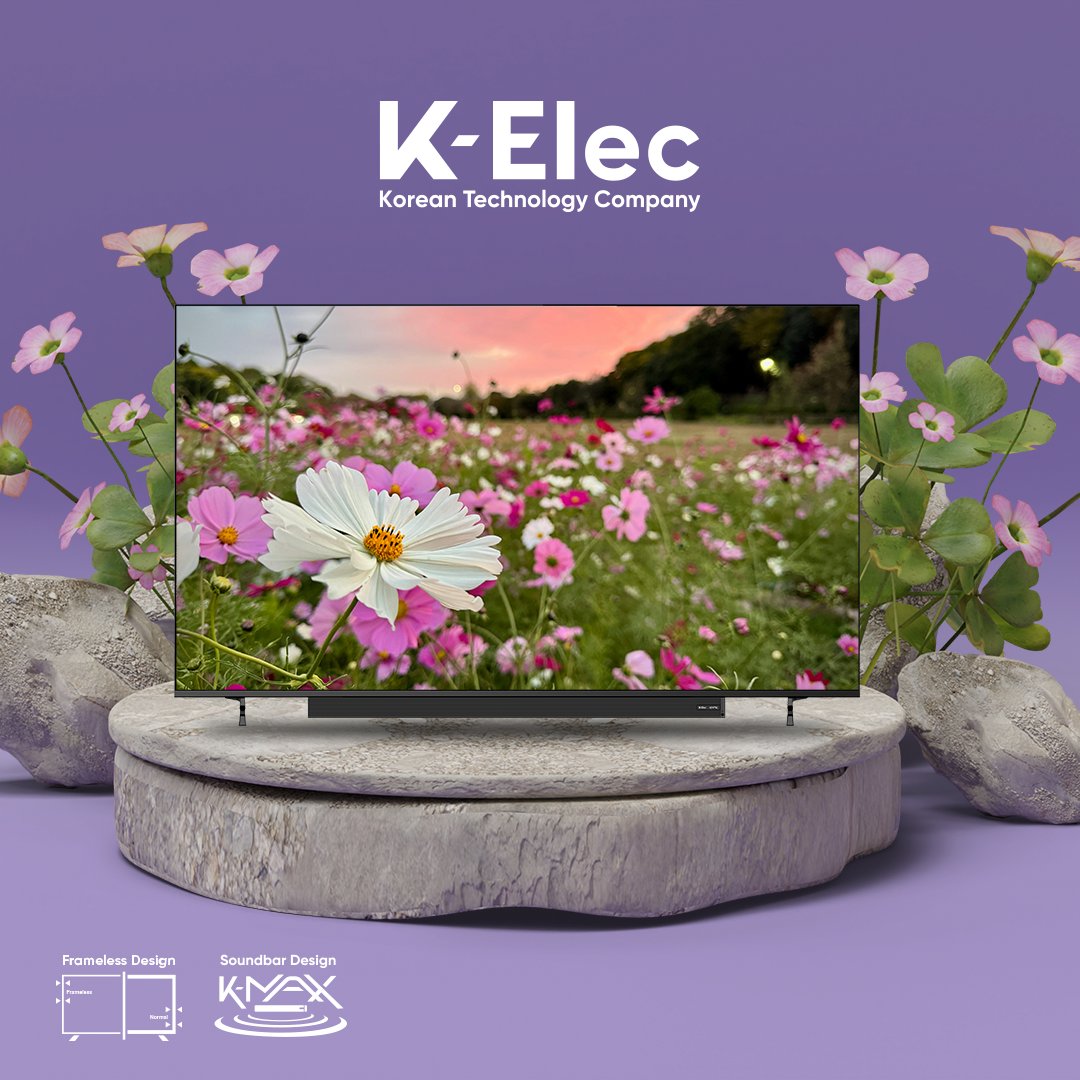 K_ElecKenya's tweet image. Immerse yourself in every detail. Experience true color and sound perfection with K-Elec Smart TV – where Korean innovation meets elegance. 🌸
Visit Our Website &amp;gt;&amp;gt; k-elec.co.ke

#KElec #SmartTV #KoreanTechnology #FramelessDesign #KMAXSound #HomeEntertainment
