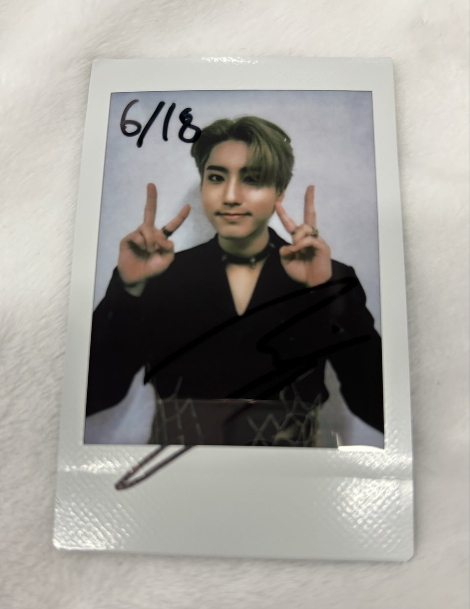 maniac 6/18 代々木 チャンビン サイン チェキ straykids maniac 6/18