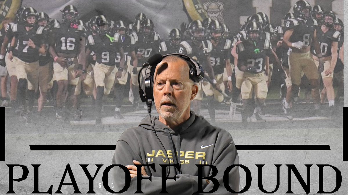It's Game Week!! 
Make plans to #ShowUp this Friday in Gadsden City as the Vikings travel to take on the Titans in the 1st round of the AHSAA playoffs!!!⚔️🖤💛🖤⚔️
#JHS #VikingFootball #PlayoffGame #LockedIn #GoVikes #JasperVsEverybody