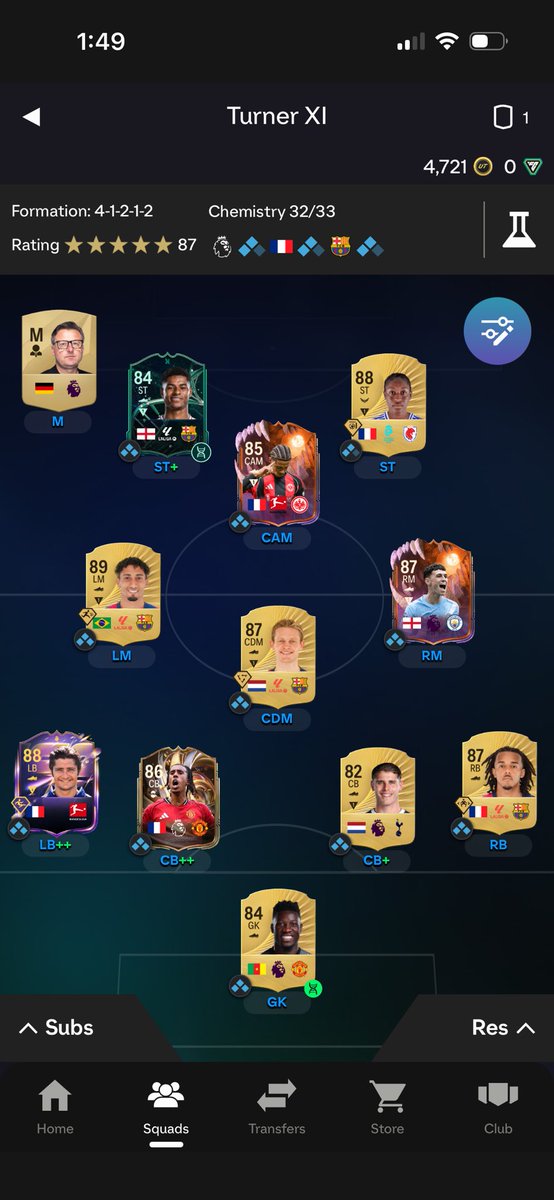 Turnerboy1111's tweet photo. @DannyAarons PS5 

Psn- Jaybobt11

I need some help. I’m struggling with upgrades as any little changes mess up the chem. need to start my United past and present too, not doing very well with it so far as I didn’t manage to unlock mainoo. https://t.co/dyW2S7Nsq0