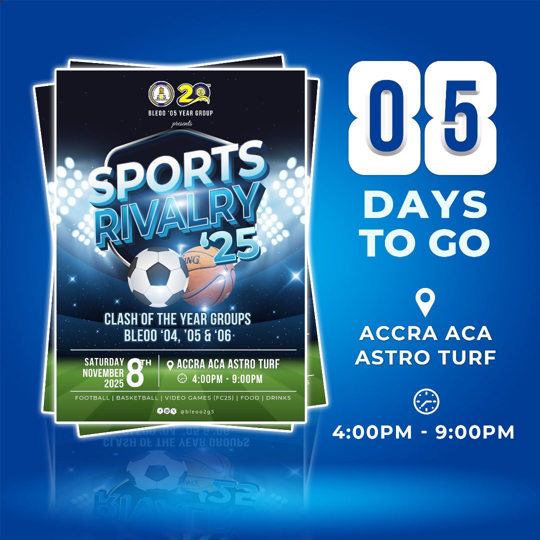 We take on Bleoo2G4 and Bleoo2G6 this Saturday. You don’t want to miss the fun. 
#Bleoo2G5at20 #Bleoo