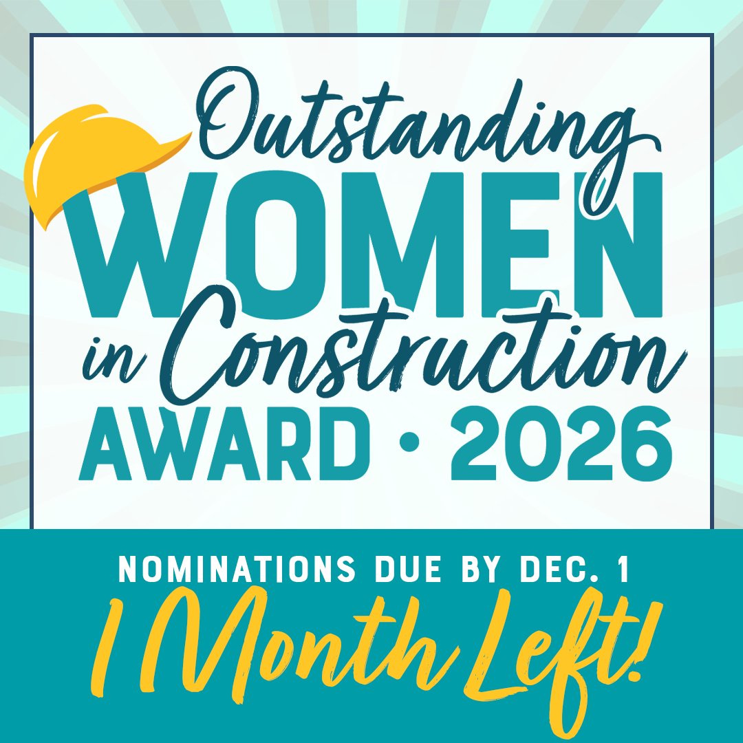 ADSC_IAFD's tweet image. 👷‍♀️ Recognize women who lead, inspire &amp;amp; build!
You have 1 month left to nominate an extraordinary professional for ADSC’s 2026 OWIC Award.

💜 Deadline: Dec 1 — don’t wait!
🔗 adsc-iafd.com/engage/women-i…
#WomenInConstruction #ADSCIAFD