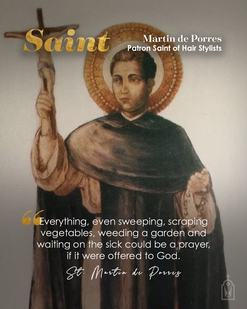St. Martin, the first black saint of the Americas, was a Peruvian Dominican brother who lived a life of humble service and charity.

St. Martin de Porres, pray for us!