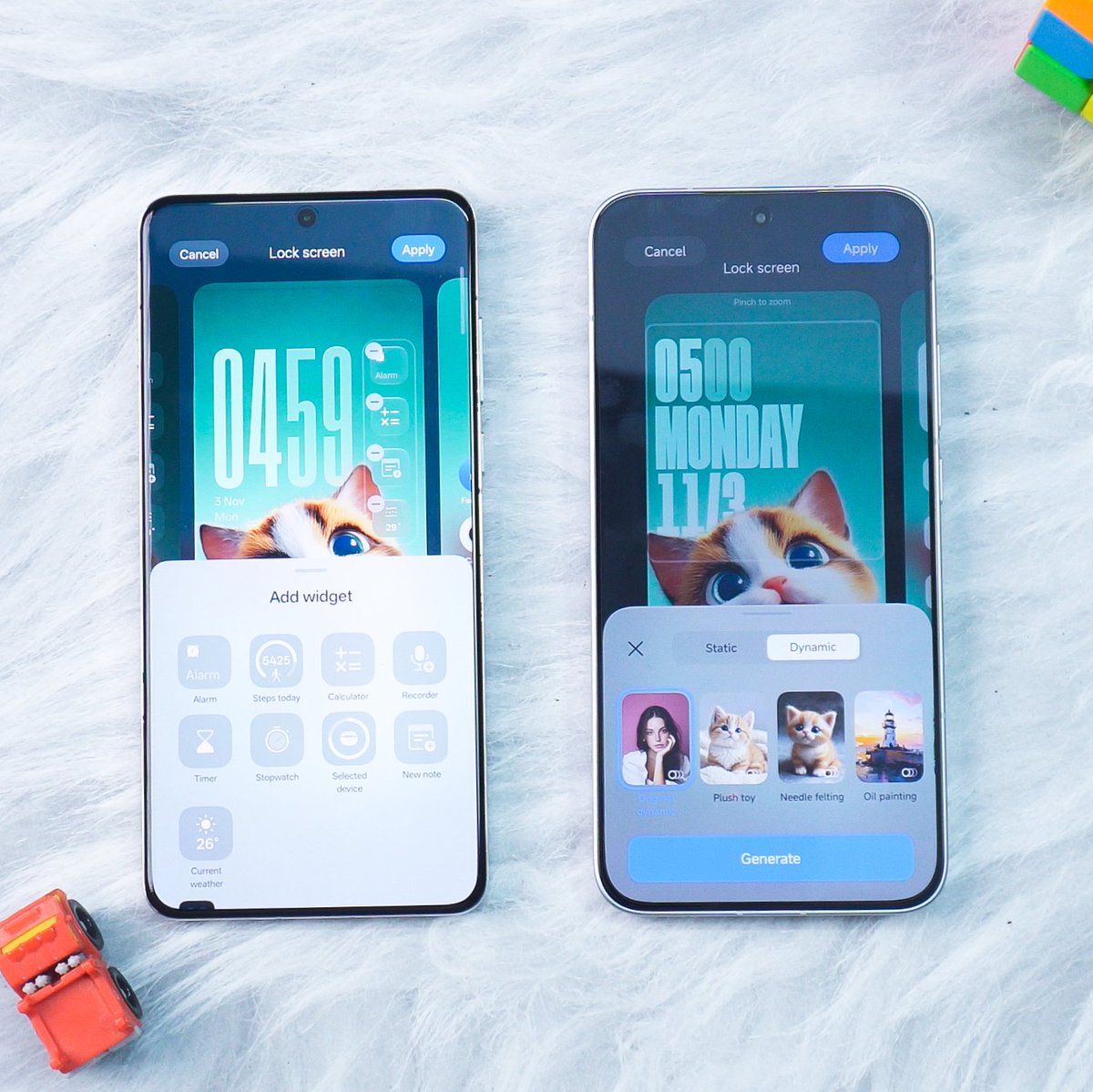 iRaj_r's tweet image. Here’s a comparison of lockscreen customization between OxygenOS 16 and HyperOS 3.0 🔥

Both have their own pros and cons.
🎨 OxygenOS 16: Live wallpapers with depth effect &amp;amp; widgets
🤖 HyperOS 3.0: AI wallpapers styles &amp;amp; font effects

Which one would you choose? 👇 #OxygenOS16