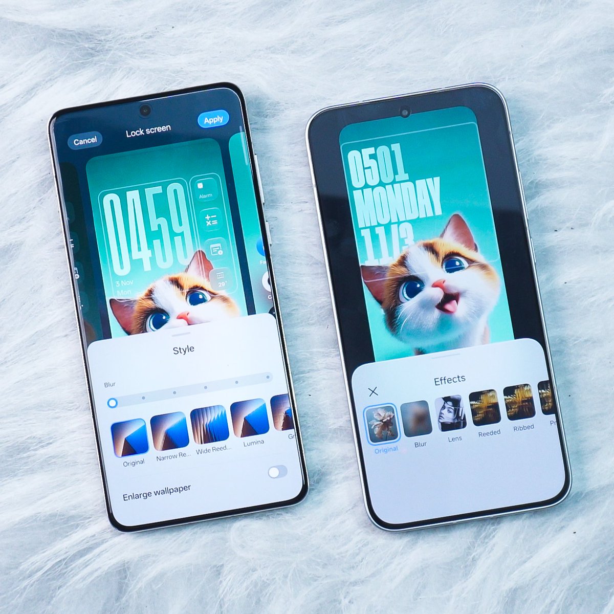 iRaj_r's tweet image. Here’s a comparison of lockscreen customization between OxygenOS 16 and HyperOS 3.0 🔥

Both have their own pros and cons.
🎨 OxygenOS 16: Live wallpapers with depth effect &amp;amp; widgets
🤖 HyperOS 3.0: AI wallpapers styles &amp;amp; font effects

Which one would you choose? 👇 #OxygenOS16