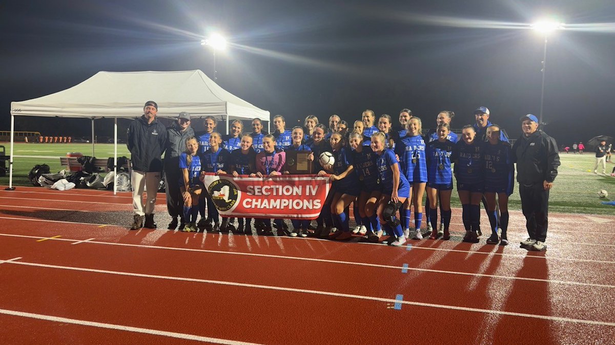 Dear Blue Raider Nation,

We are thrilled to announce that our Horseheads Girls Soccer Team are your 2025 Class AA Section IV Champions! 🏆💙

Next stop: Regionals! Our Blue Raiders will face off against Warwick on Saturday, November 8th at 11:00 AM at Waverly High School. Let’s