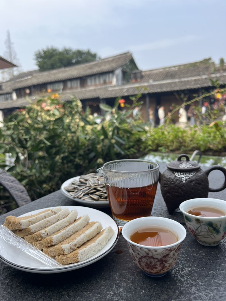 Xiaobaihu_SB's tweet image. 週末に泊まりがけで西塘(浙江省嘉興市)に行ってきた。
朝の西塘は人も多くなくて快適。
のんびり茶館で風景を見ながらお茶して、舟に揺られながら、景色を眺める。
なんて非現実！！
行き帰りタクシーで行ける距離なので、今度来た時はは漢服でも着て散策してみようかな？？