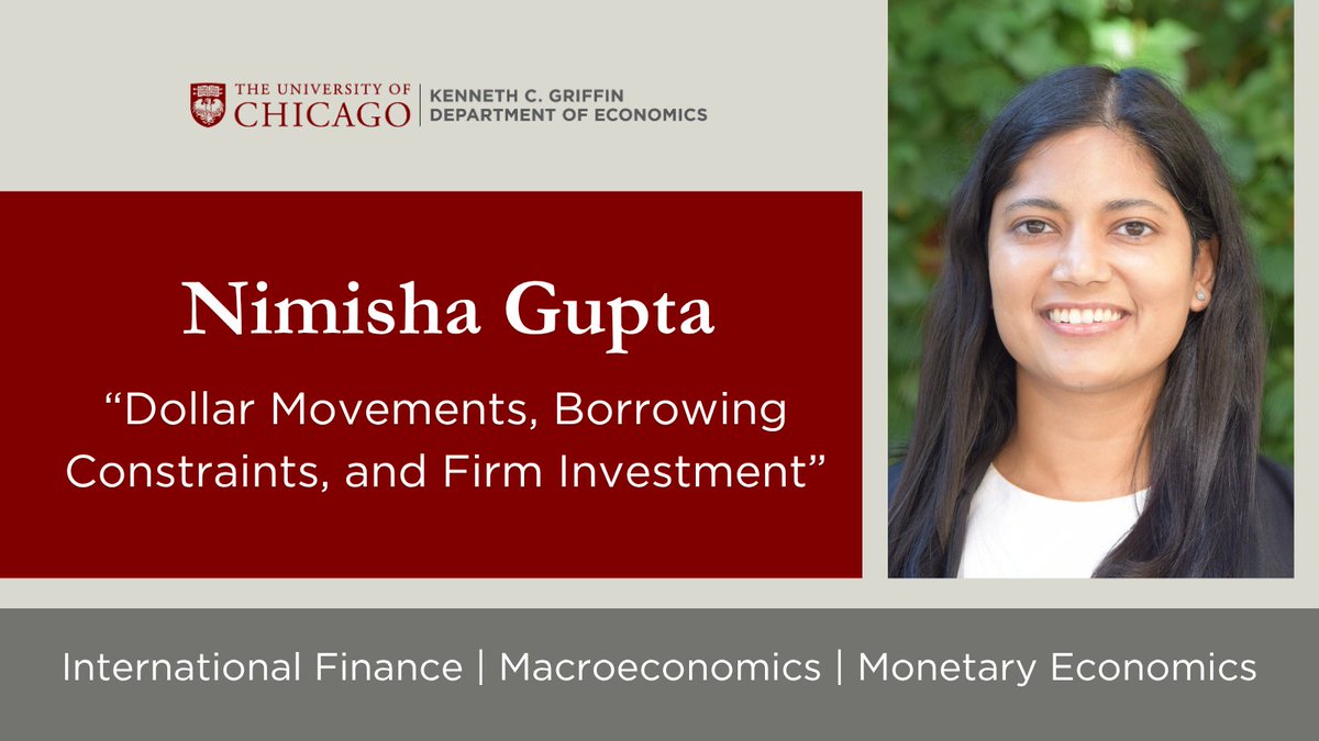 How do borrowing constraints shape firms’ responses to global shocks in emerging markets? @nimisha2610 finds that when the dollar strengthens, firms borrowing against collateral cut investment, while earnings-based borrowers remain resilient.

Read more: economics.uchicago.edu/directory/nimi…