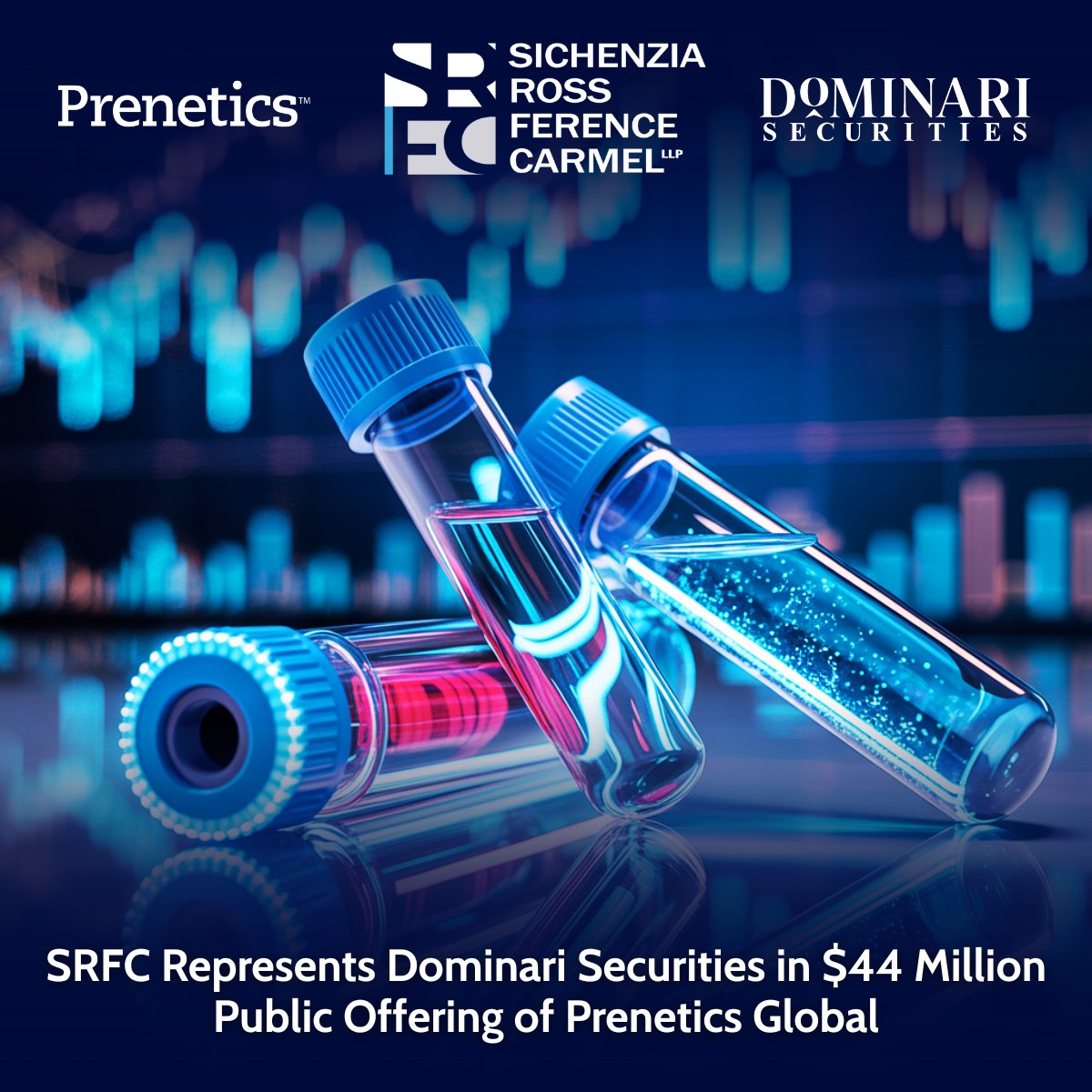 SRFC represented <a href="/DominariSec/">Dominari Securities</a> as the sole placement agent for the recently priced $44M best efforts public offering of <a href="/Prenetics/">Prenetics</a>  $PRE, a leading #health sciences company.

The SRFC team was led by <a href="/IPO_lawyer/">Ross Carmel</a>, Philip Magri &amp; Mohit Agrawal.

🔗 srfc.law/sichenzia-ross…