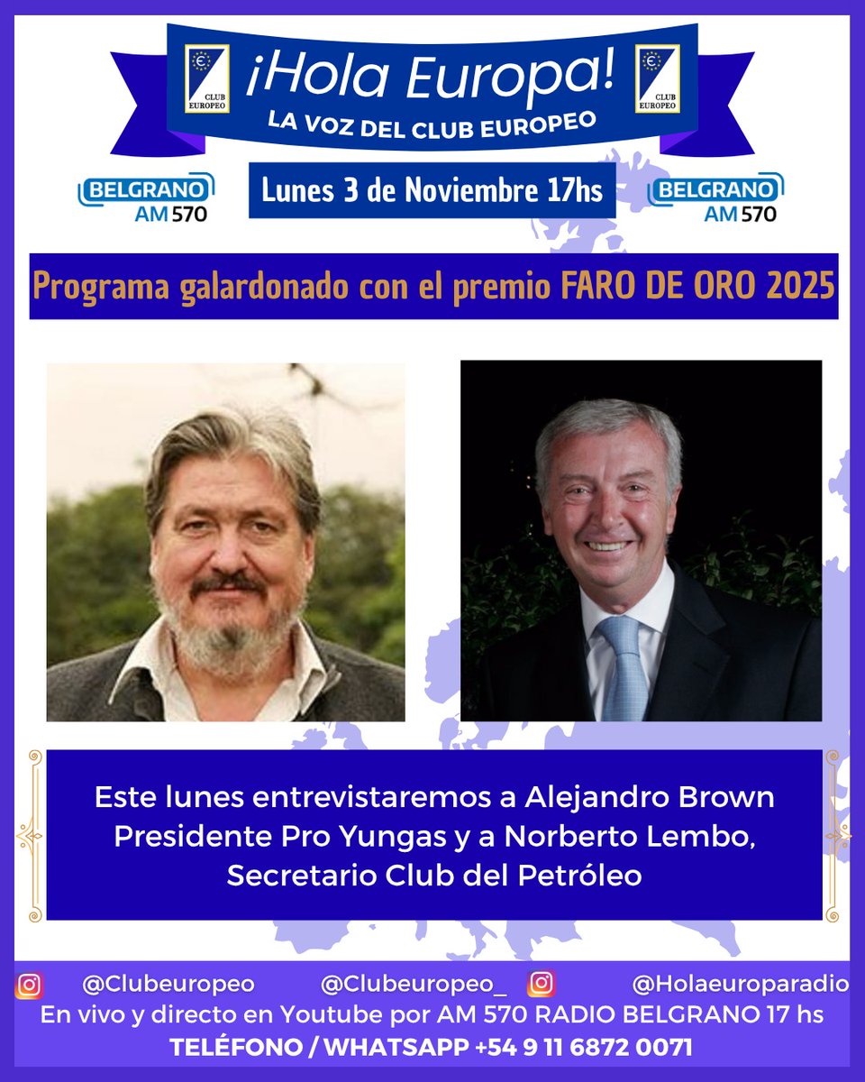 Programa de hoy Hola Europa,  importante convenio firmado por Fundación Proyungas y Subsecretaria Medio Ambiente ,además importante visita Secretario Club Del Petróleo.
