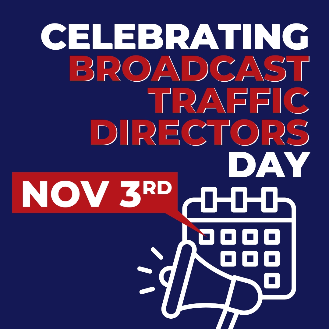 It's National Broadcast Traffic Director Day! Today we commemorate the first commercial radio broadcast in the U.S. on November 2, 1920 from KDKA radio in Pittsburgh. Thank you to all the traffic teams for keeping our entertainment, talk shows, news, and commercials flowing!