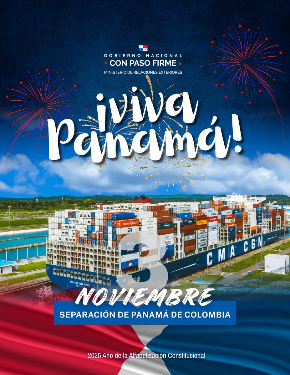 Panamá celebra su separación de Colombia, acontecimiento histórico que marcó el nacimiento de la República en 1903. La fecha simboliza la determinación del pueblo panameño por forjar su propio destino y consolidar su soberanía nacional.