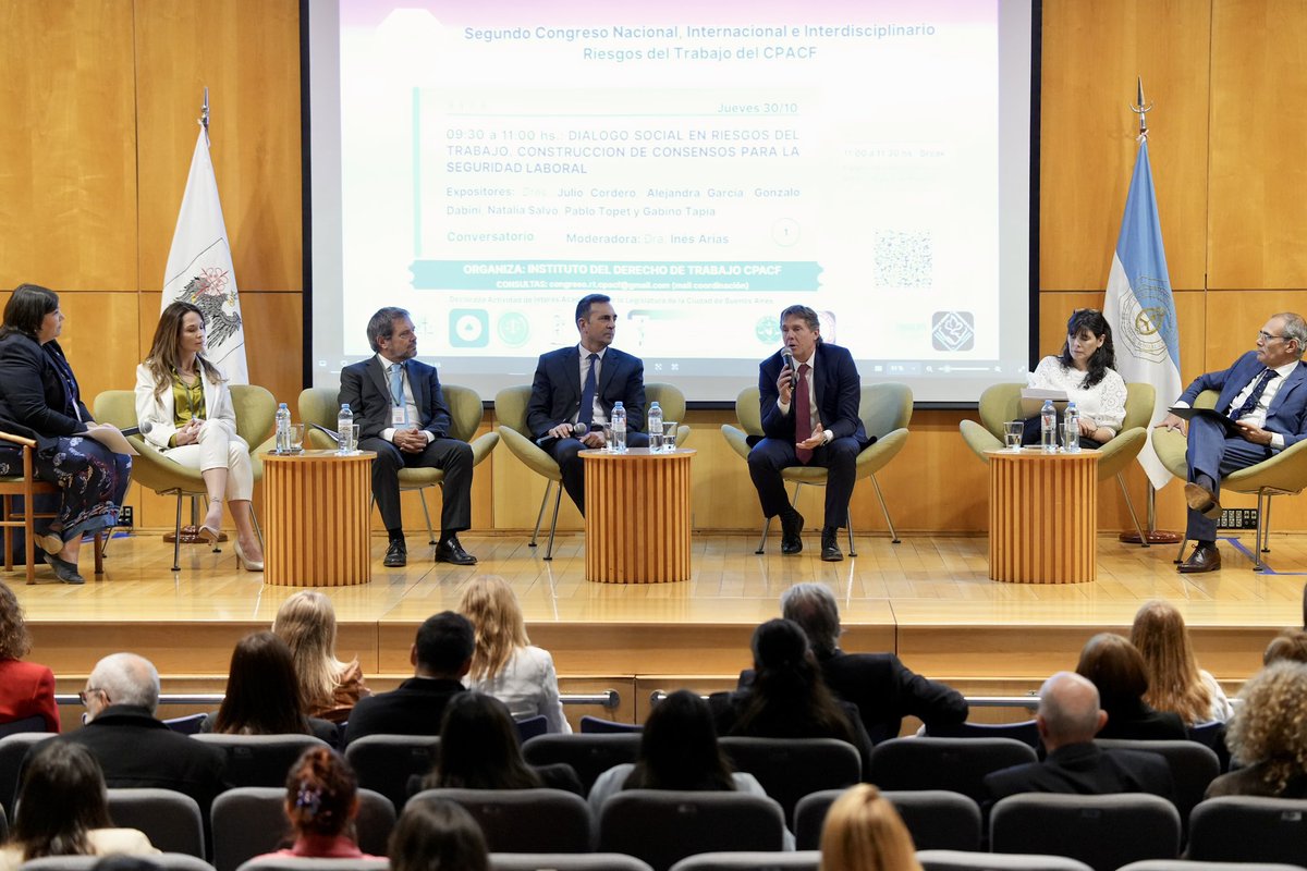 Participé en el Segundo Congreso Nacional, Internacional e Interdisciplinario de Riesgos del Trabajo organizado por el #CPACF. Felicito una vez más a las autoridades del Colegio <a href="/rgillavedra/">Ricardo Gil Lavedra</a> y <a href="/garciaalej/">Alejandra Garcia</a> al Instituto de Derecho del Trabajo, al Comité organizador y especialmente