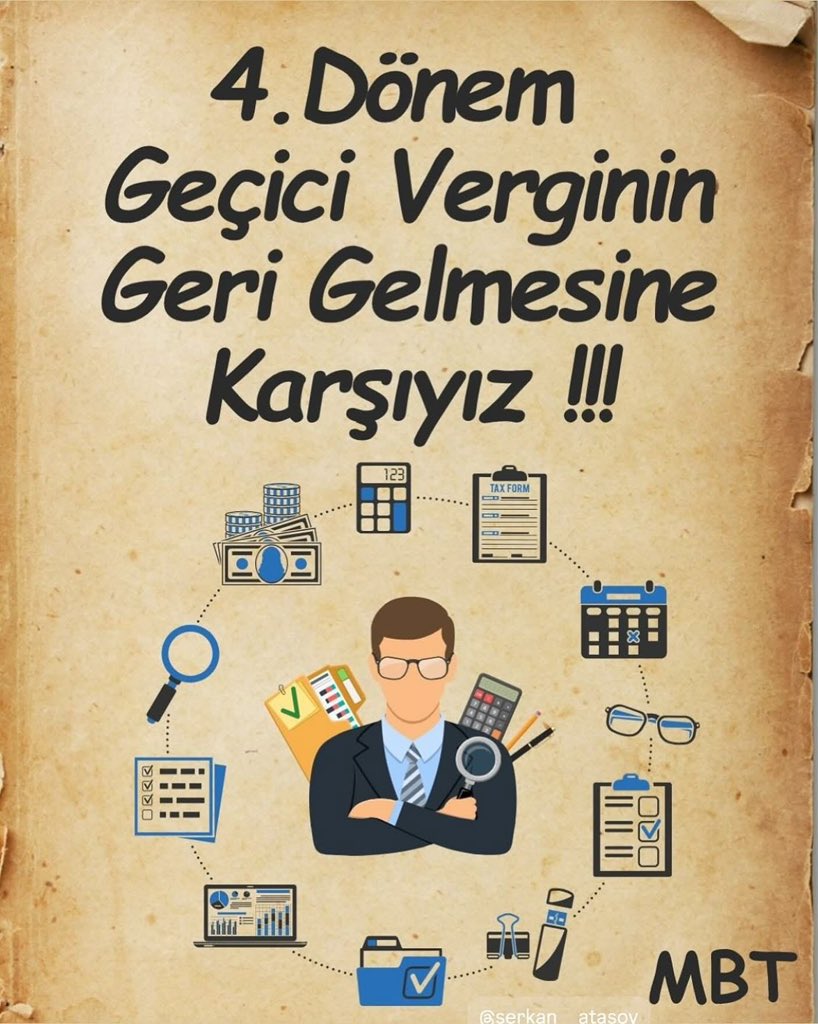 4.dönem #GeçiciVergi nin geri gelmesine karşıyız !!!

#GeçiciVergi
<a href="/MuhasebeBT/">Muhasebe Bilenler</a> 
<a href="/gibsosyalmedya/">Gelir İdaresi Başkanlığı</a> 
<a href="/HMBakanligi/">T.C. Hazine ve Maliye Bakanlığı</a>