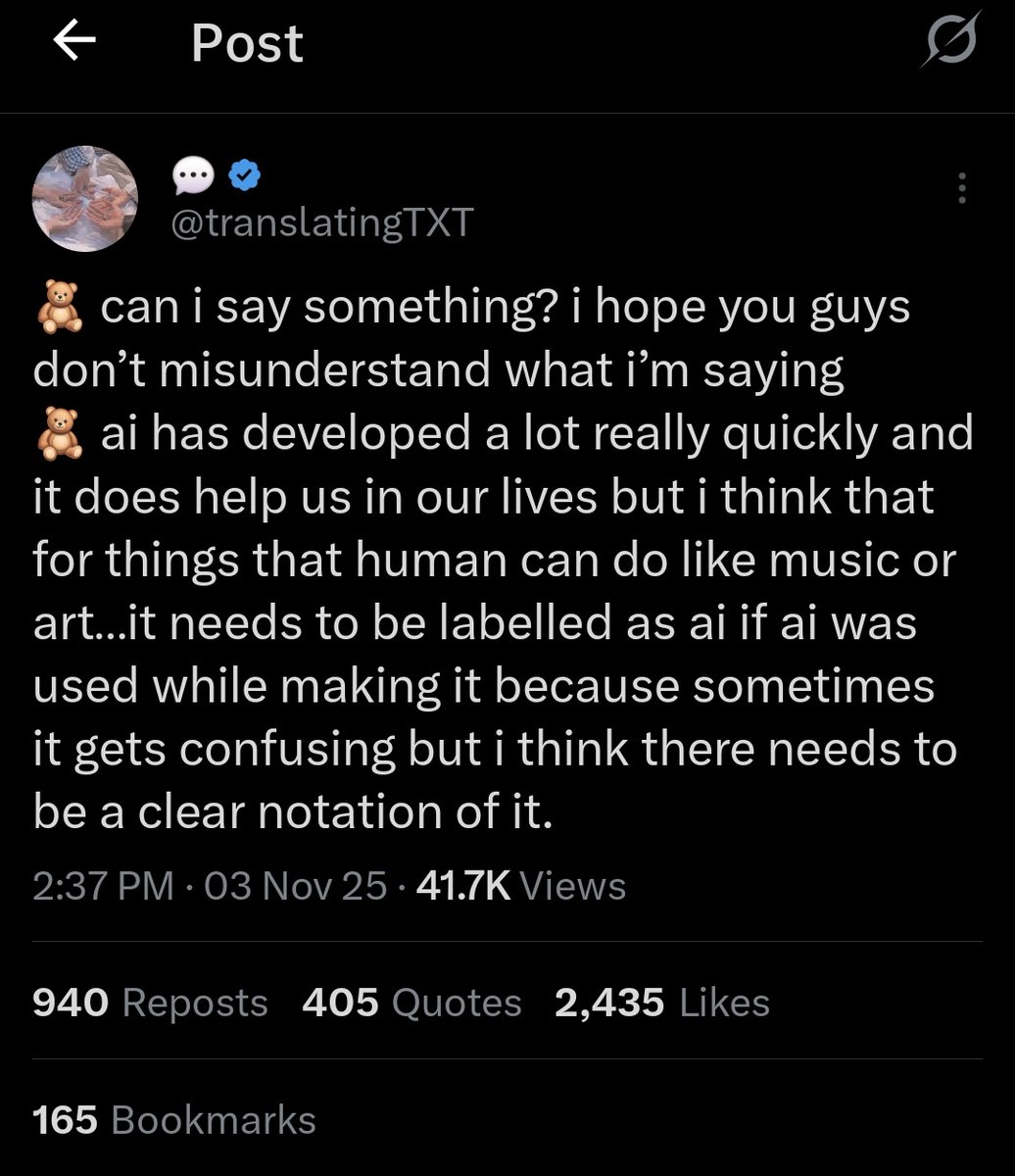 txtdom's tweet image. BOTH YEONJUN AND BEOMGYU SPEAKING AGAINST AI in art 🙂‍↕️