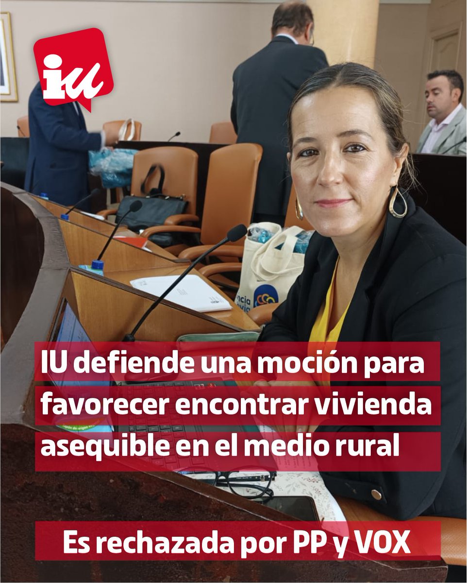 🏡 IU propone la creación de una Oficina Provincial de Intermediación de Vivienda que actúe como punto de encuentro entre propietarios e inquilinos

❌ El PP vuelve a oponerse a una iniciativa de IU sobre mejora del alquiler en la provincia

iusegovia.es/sg/2025/11/moc…