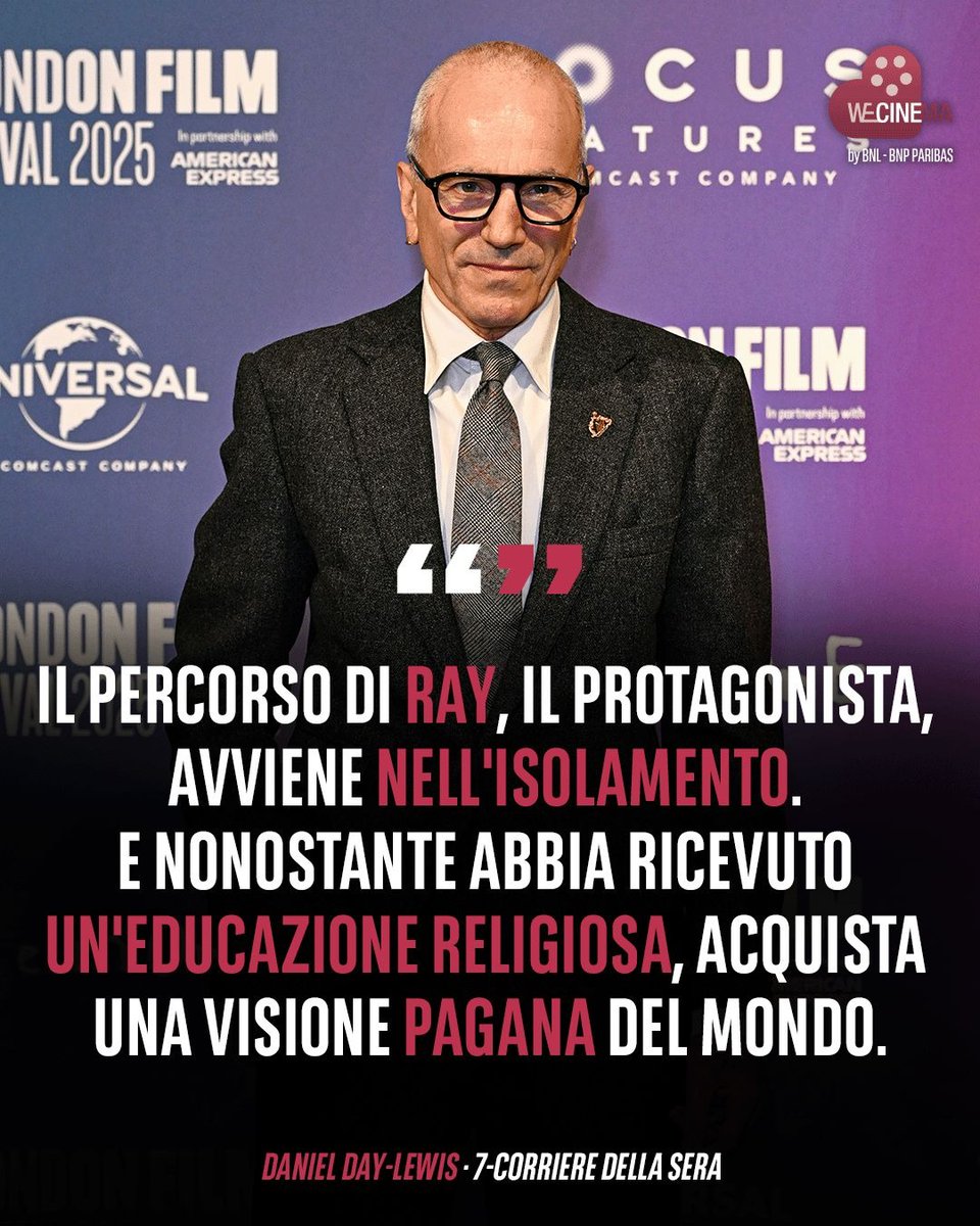 WeCinema's tweet image. #DanielDayLewis è tornato. Ed è pronto per approdare nelle sale cinematografiche italiane il 6 novembre, otto anni dopo la sua ultima interpretazione ✨

#Anemone è un'opera ermetica, che parla di rimorsi, di scelte drastiche e della possibilità di riscatto. Day-Lewis, oltre a