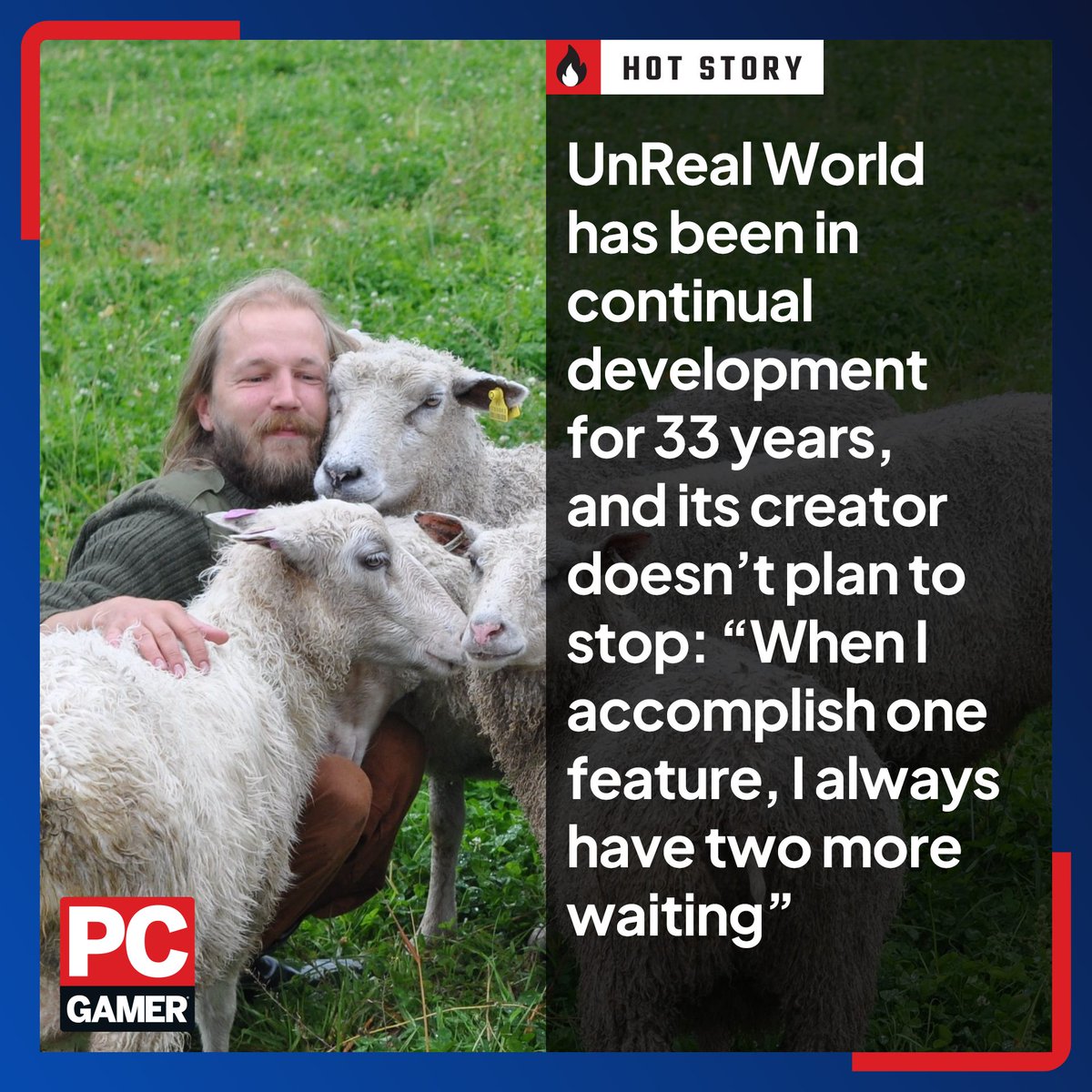 pcgamer's tweet photo. The Dwarf Fortress of survival gaming 😎

https://t.co/joy4mxKF27

#pcgamer #pcgaming #unrealworld https://t.co/wy3T0hJssW