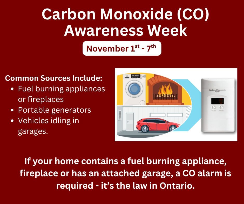 ramarafire's tweet image. Common sources of CO include:
👉 Fuel burning appliances or fireplaces
👉 Portable generators
👉 Vehicles idling in garages

❗If your home contains a fuel burning appliance, fireplace or has an attached garage, a CO alarm is required - it's the law in Ontario!
