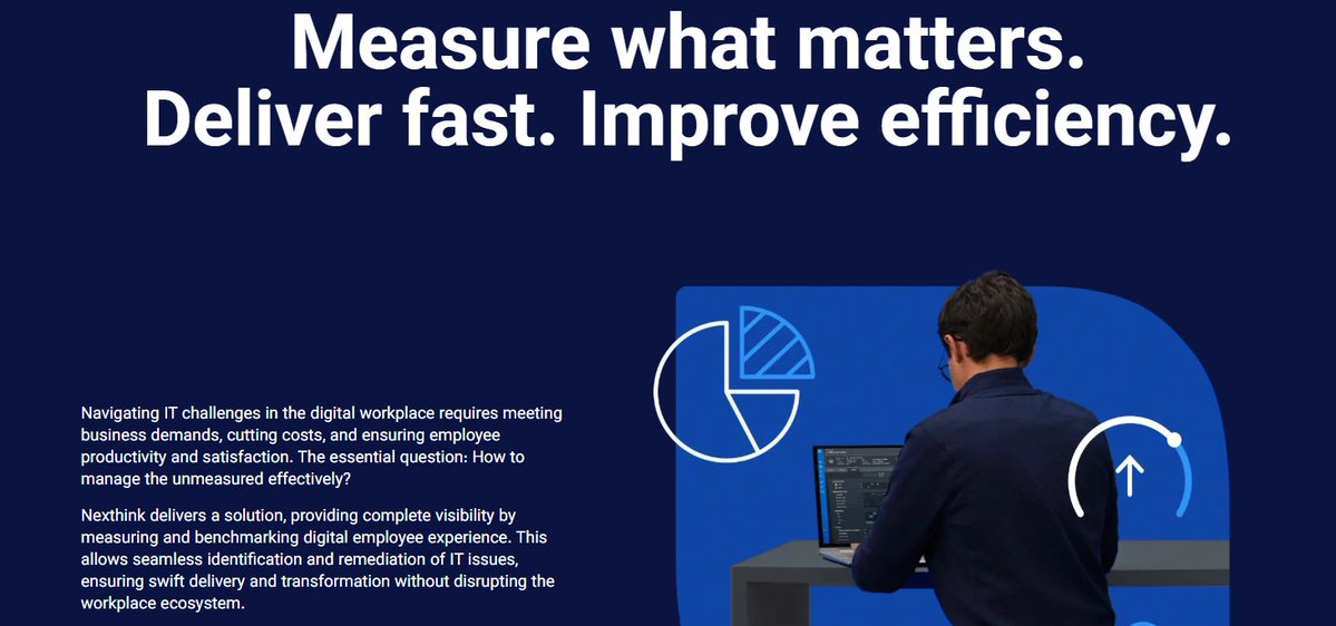 RoadMapTech's tweet image. Partner Spotlight: Nexthink 

Maximize your workplace satisfaction with Nexthink! Boost your Digital Employee Experience (DEX) to enhance productivity and well-being. See how Nexthink + Road Map elevate DEX.  #EmployeeExperience #NexthinkPartnership #ElevateDEX