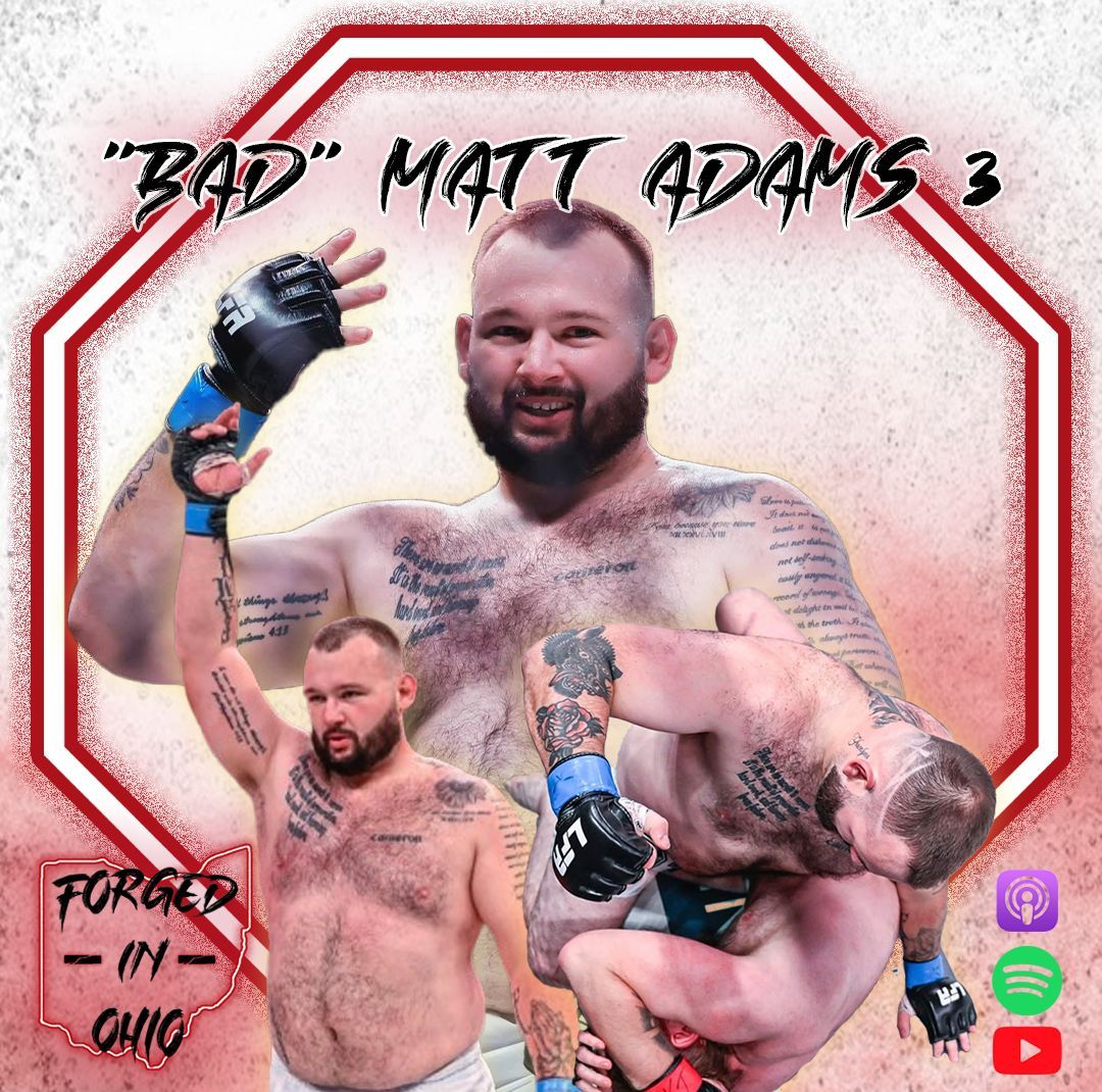 forgedinohio's tweet photo. Episode 129 of Forged in Ohio is OUT NOW with "Bad" Matt Adams!

✅ Matt's first-round KO win at #LFA 219 
✅ The key to his three-fight winning streak
✅ Big opportunities coming his way in combat sports 

Listen here: https://t.co/cARxs9PNpJ
Watch here: https://t.co/G1bkZW3erU https://t.co/DXkMQgfEnN