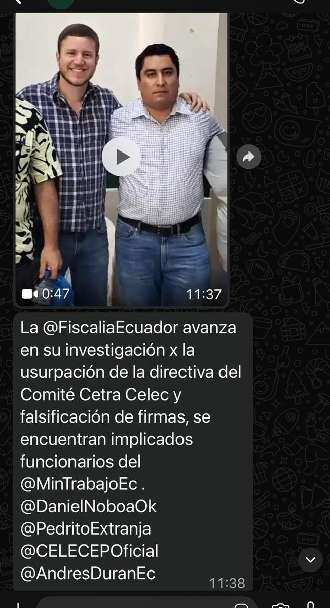 Macabeo2030's tweet photo. Gran remezon dentro del sindicato de CetraCelec 

@cetracelec 
@CELECEPOficial 
@AnderssonBoscan 
@DanielNoboaOk 
@AndresDuranEc https://t.co/9oct7lZQ0f