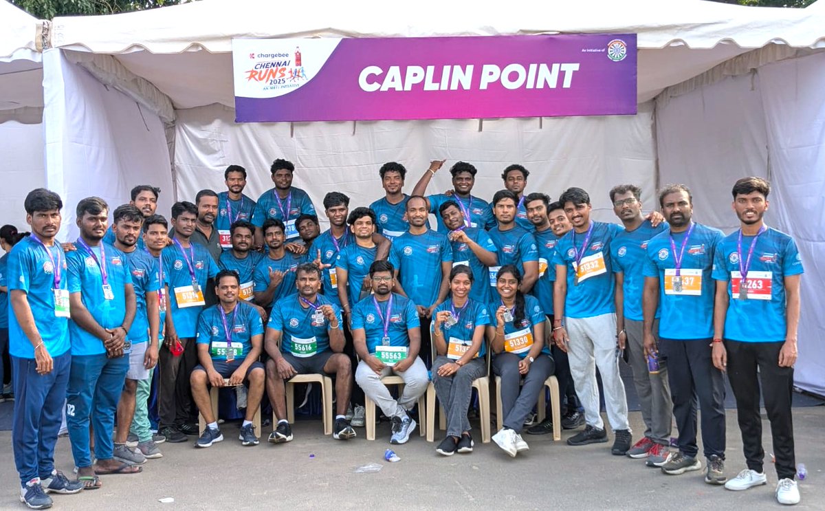 caplin_point's tweet photo. Caplin Point and its subsidiaries participated in Chennai Runs 2025, a Madras Round Table 1 initiative, as part of our CSR activities.
We thank the 480+ Caplinites who participated on November 02, 2025 in support of the noble cause.
#caplinpointlaboratories #caplinpoint #caplinsteriles #caplinonelabs #caplinone #sterilemanufacturing #pharmamanufacturing #pharma #pharmaceuticals #injectables #formulations #RandD #solidorals #cancertreatment #oncology #affordablehealthcareforall #affordablecancercare