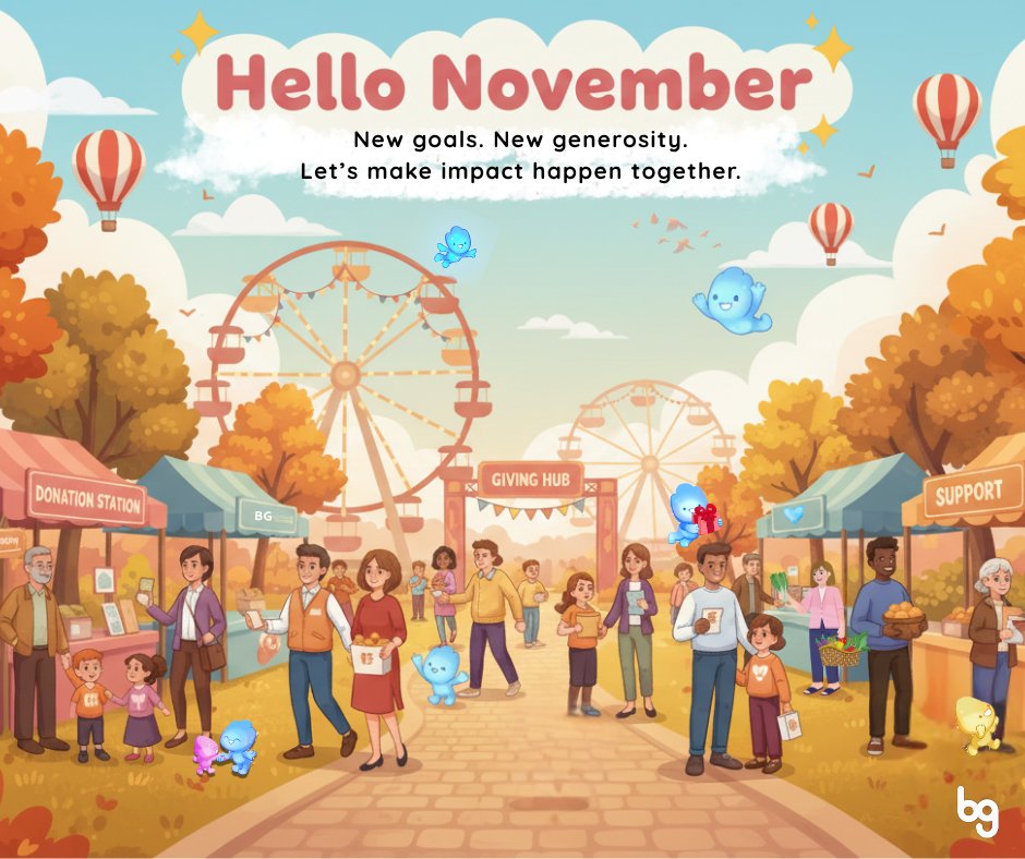 Hello November!
For nonprofits, every new month is a new chance to create change.
Better Giving helps you grow impact, connect with donors, and power your mission with heart.
Learn more: loom.ly/PnNq4jk

Let’s make November count.
