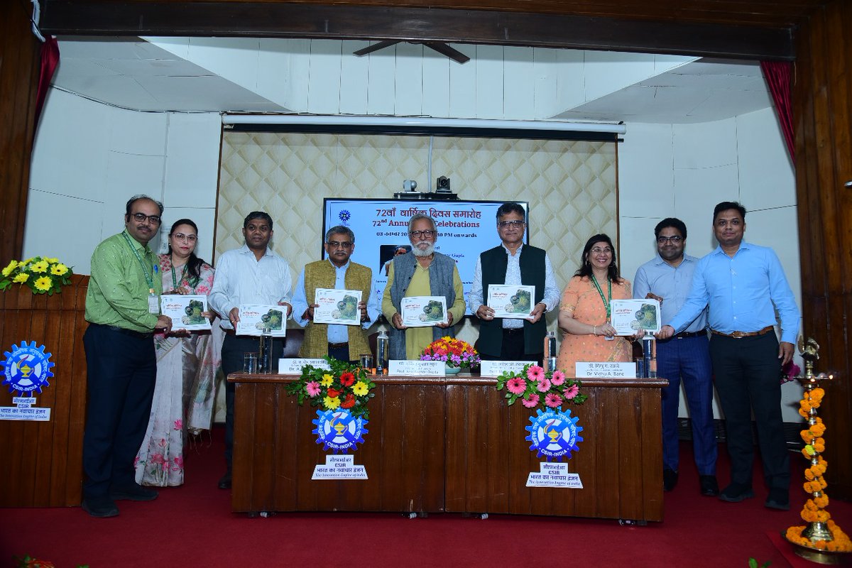 csirnbrilko's tweet photo. On the occasion, CSIR-NBRI released the Annual Report 2024–25. Director Dr. Ajit Kumar Shasany presented the institute’s achievements and ongoing R&amp;D initiatives. The newly revamped bilingual  website of the institute was also launched on the occasion.
@akshasany https://t.co/ZvGxyMSuFd