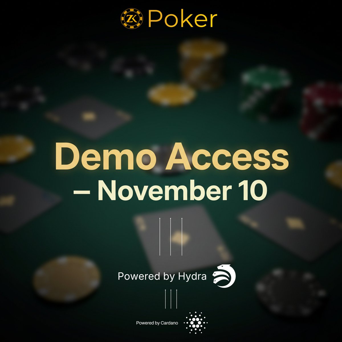 What if you could play poker without risk or deposits — and still earn on-chain rewards?

It’s coming. 👀

🎮 zkPoker demo launches for free during the #CardanoSummit2025.

#Cardano #BlockchainGaming #zkPoker
<a href="/Cardano_CF/">Cardano Foundation</a> <a href="/Cardano/">Cardano Community</a>