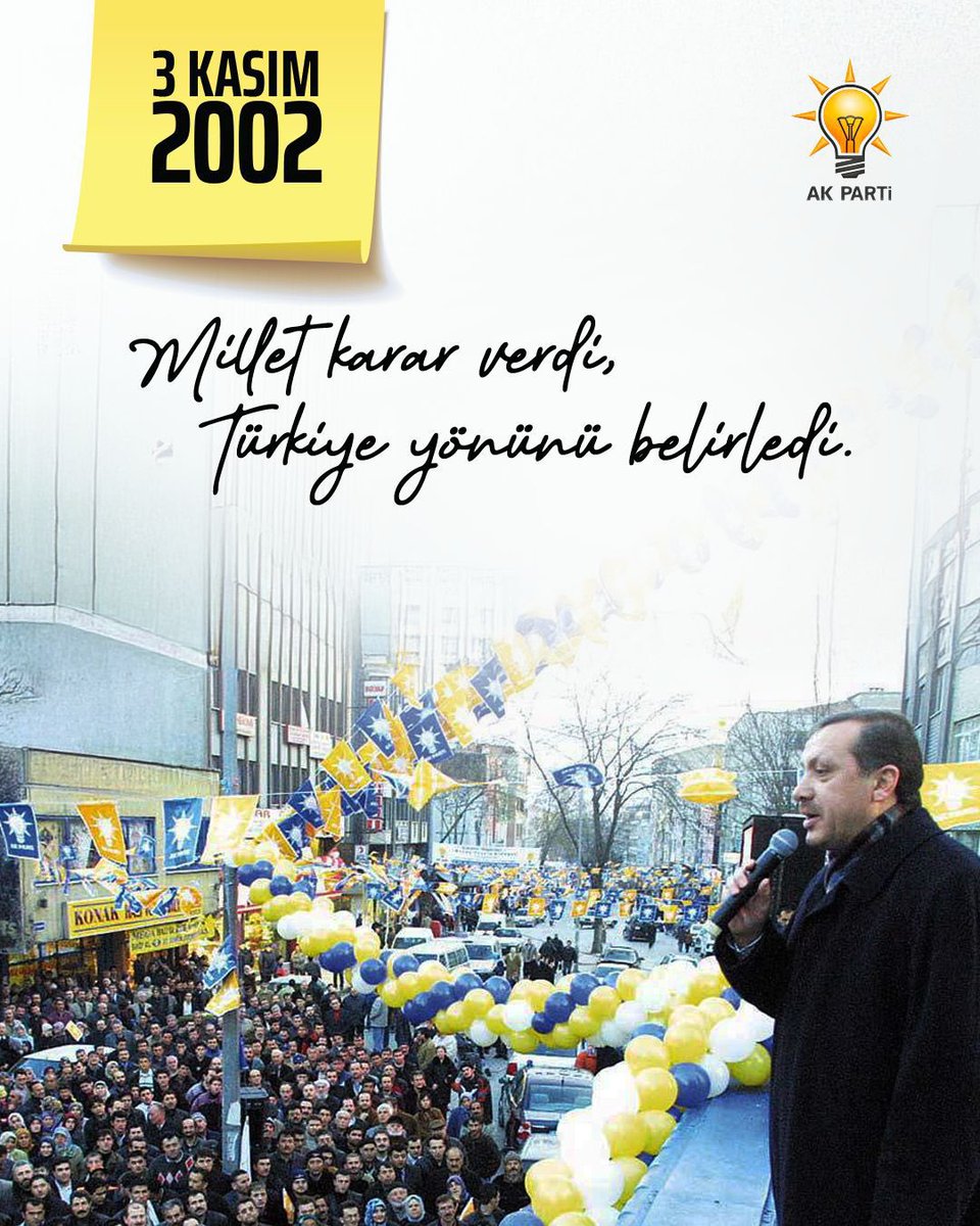 ❝ Millet karar verdi, Türkiye yönünü belirledi.❞

#BirMilattır3Kasım