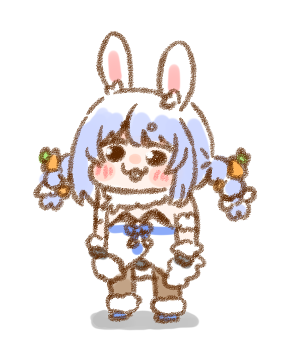 兎田ぺこら ,兎田ぺこら(通常) 「#三連休はフォロワーが増えるらしい」|ねこやまのイラスト