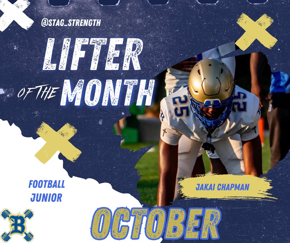 Stag_Strength's tweet image. Please see the students/athletes that have been recognized for the month of October:
-Kortlyn Dean (Women's Soccer)
-Jakai Chapman (@BerkeleyStagsFB @StagsRecruiting )
-Walker Riddle (@stags_baseball )
-Demi Gray (@ladystagshoops )

@bcsdschools @BerkeleyStags