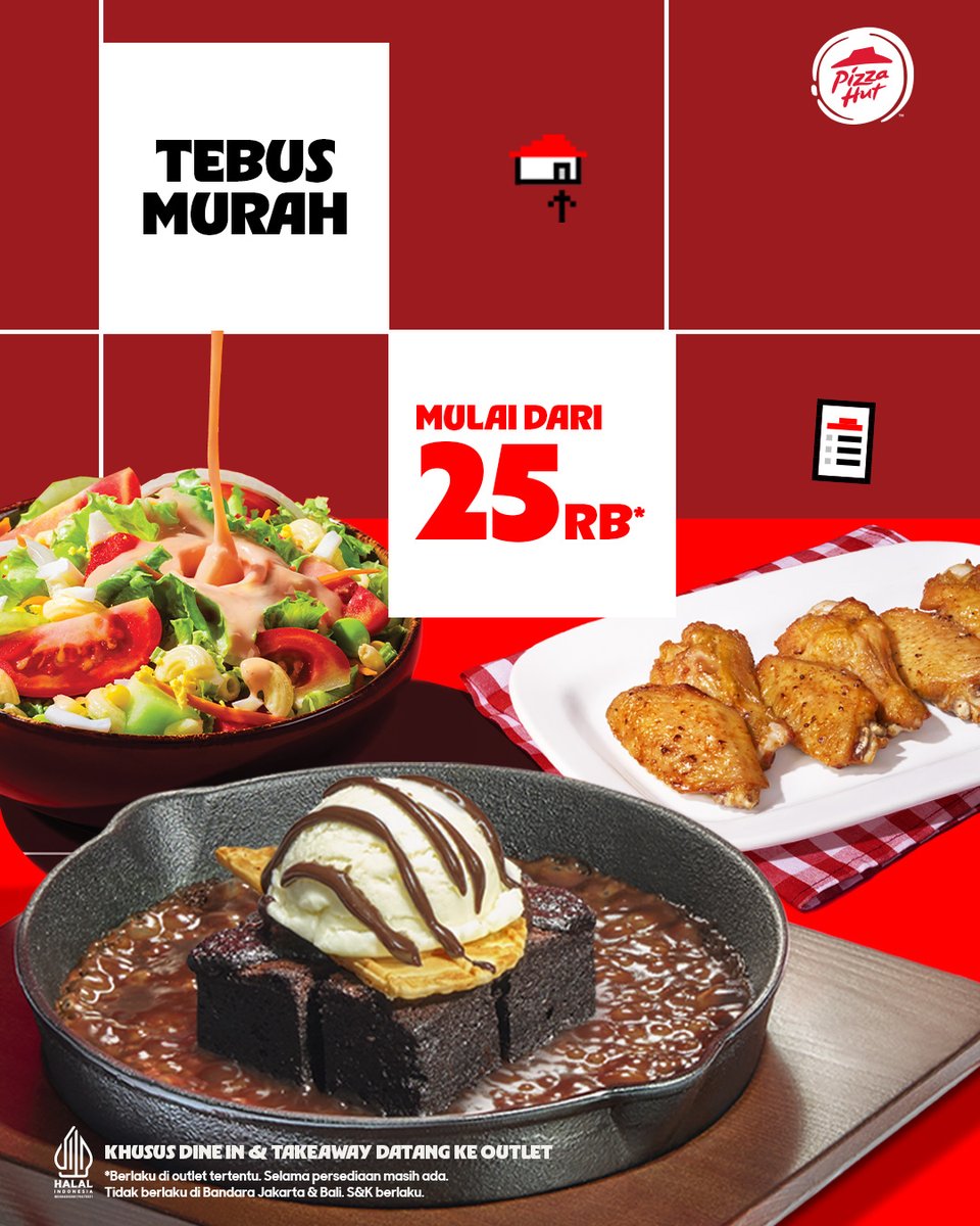 katalogpromosi's tweet image. 🎉 November N-nya? 
Nikmatin TEBUS MURAH mulai Rp25rb aja! 🍕
Beli min Rp250rb di Pizza Hut Restaurant &amp;amp; dapetin menu spesial pilihanmu 😋

Cek list menunya di sini 👉 katalogpromosi.com/promo-pizza-hu…
#PizzaHut #PromoMakan #TebusMurah