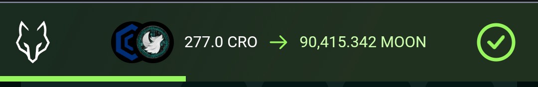And so, wolfswap amplify requested the community to post a 7 $CRO buy to Make Cronos Great Again.

I decided to make it even greater by buying $MOON of 7 $CRO, 77 $CRO, 177 $CRO and 277 $CRO!

A total of seven 7s among all trades combined! I am doing it correctly, right?

What's