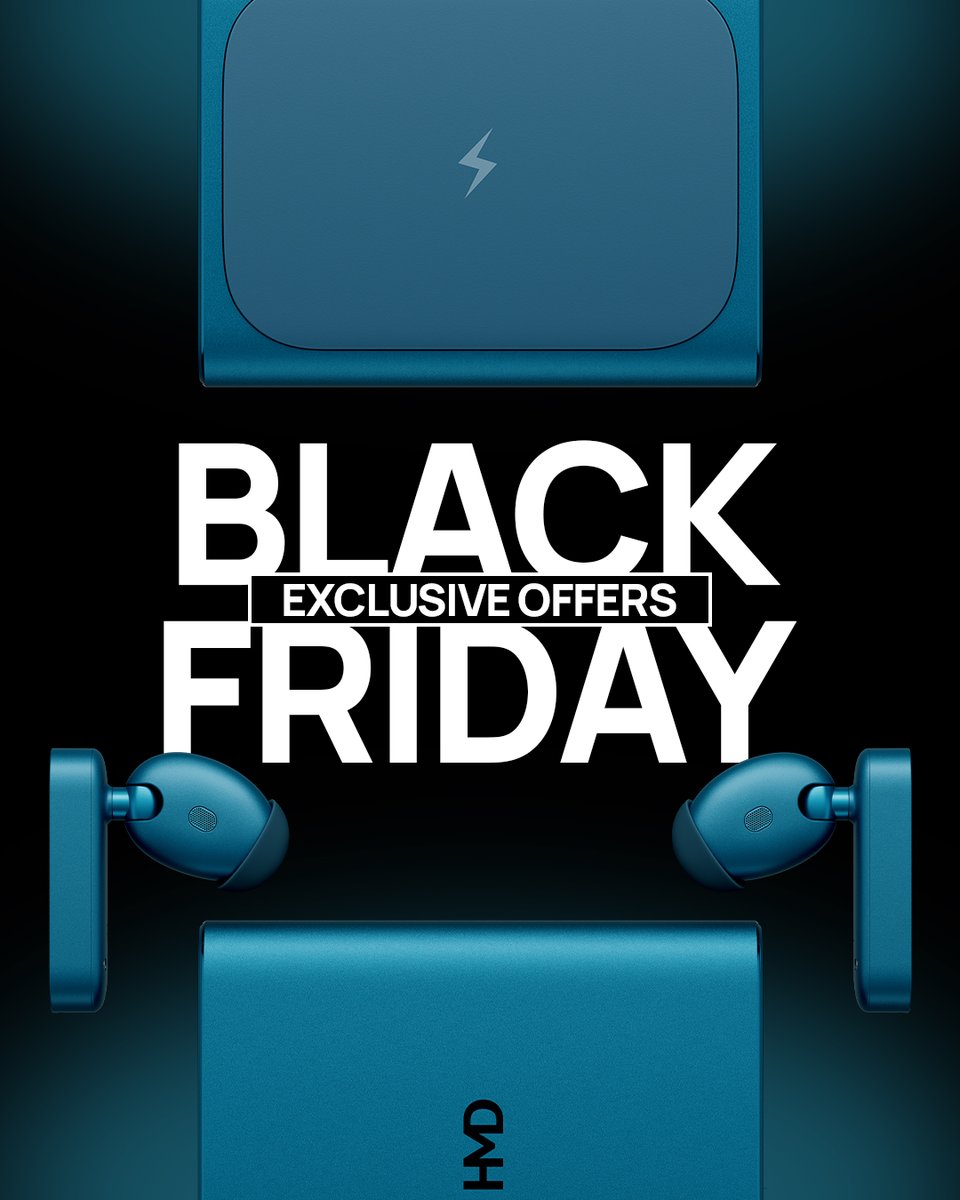 HMDdevices's tweet image. Tune into the Black Friday Deals 🎧​
​
Our Black Friday Deals are officially live! 🛍️🛍️​
​
Shop Black Friday at HMD.com​
​
#blackfridaysale #onsalenow #sale