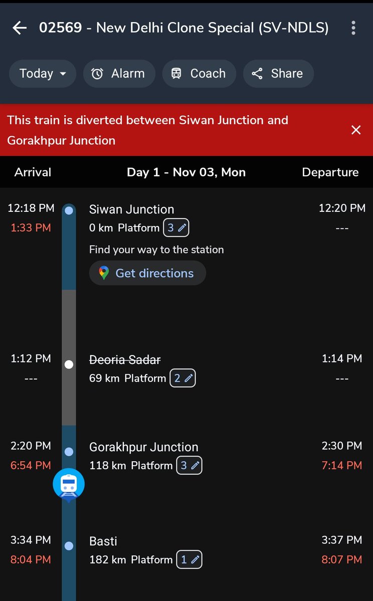 BhuWorld's tweet photo. @RailwaySeva उम्मीद हैं आप इस पर कुछ संज्ञान ले रहे हैं, ओर ये ट्रेन कल अपने निर्धारित समय से दिल्ली पहुंचे। @gmner_gkp @nerailwaygkp @RailMinIndia https://t.co/mR7Ih8TjwA