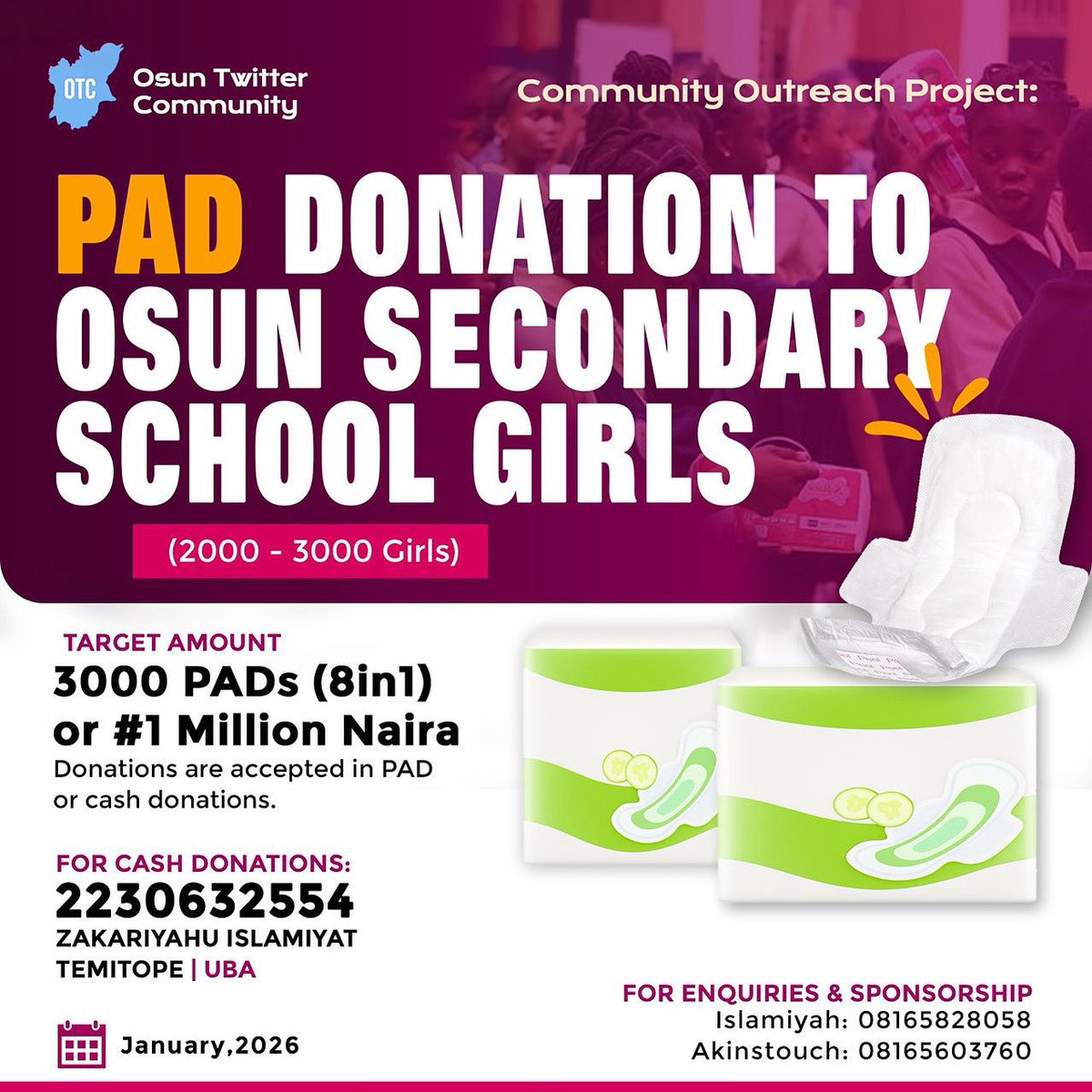 Another week to remind y’all of our Community Outreach project. Your 2k here, 3k there will very much be appreciated. 🤲🏽
Kindly help us tag any NGOs you know under this post. 🙏🏽